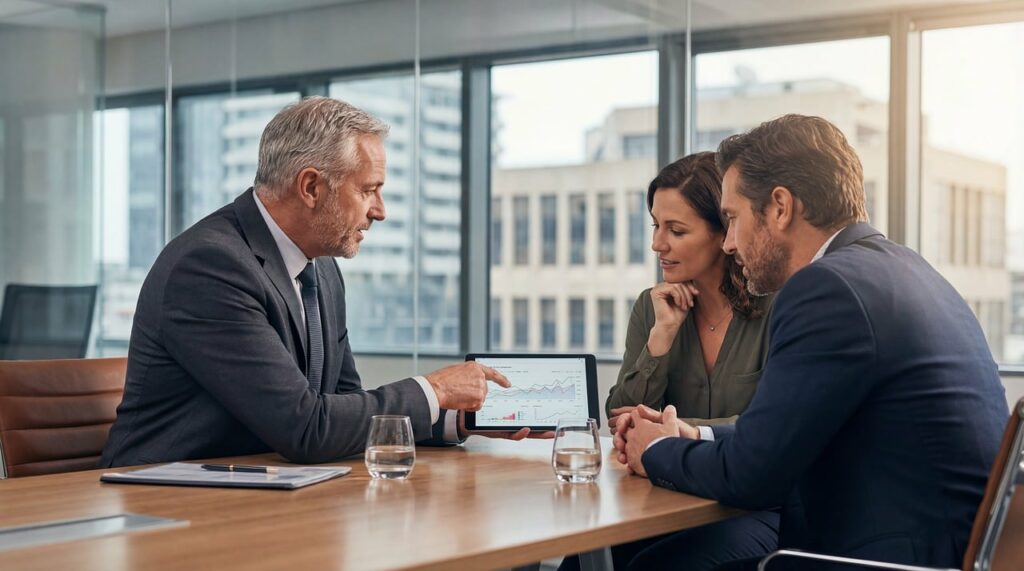 Bewerbungsgespräch zwischen Unternehmen und Fachkraft – professionelle Personalvermittlung